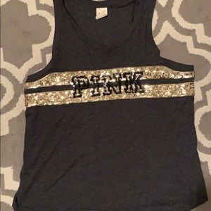 PINK grey muscle shirt